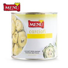메뉴 아티쵸크 인 내츄럴 2500g X 1개 아티초크통조림 (고형량 1600g), 2.5kg