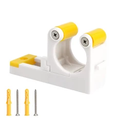 자전거 벽걸이 후크 조정 가능한 주차 랙 로드 MTB 보관함 버클 스탠드 거치대 수직 브래킷 라이딩, TCK-Yellow 1PC