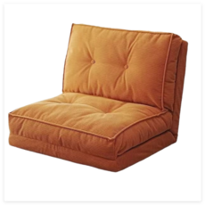 해당컴퍼니 1인용 5단 조절이 가능 접이식 소파 베드 H26, 오렌지(90*63*63)