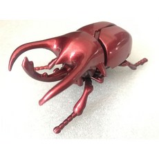 Fittest 發條甲蟲，上鍊昆蟲玩具，戰鬥對戰，競速玩具, 紅色, 1個