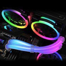 일헌 수냉쿨러용 ARGB 튜브 커버 330mm 2PACK EZDIY-FAB 전기선커버