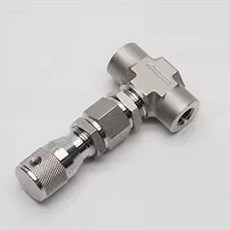 정유량조절밸브 니들형 스테인리스 제어 조절기 유량 미세, AE. 304SS 직선 내부 와이어 NPT12