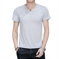 상의 단색 디자인 5부 루즈핏 시원한 이너 얇은 캐주얼 데일리 남자 반팔 티셔츠