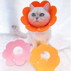 펫다움 반려동물 넥카라 강아지 고양이 중성화 피부상처보호 목쿠션, 핑크A003, 1개