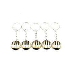 navire 5個 세트 앤티크 스타일 피아노 건반 열쇠고리 세련된 복고풍