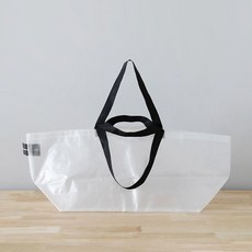 마켓비 FILSTEM 타포린백 쇼퍼백 장바구니 XL, 5개, 투명