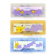 올리비아올라 수학 준비물 포켓몬 메타몽 삼각자 각도기 세트, 1개, 옐로우