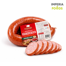 마에스트로 MAESTRO 크라코브스카야 소시지 Krakovskaya 킬바사 소고기 한돈, 1개, 370g