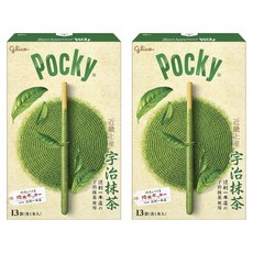 glico 格力高 Pocky 百奇 優質抹茶 13入, 109.2g, 2個