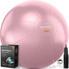MANTRA SPORTS Exercise Ball – Yoga for Pilates & Fitness - Birthing Pregnancy Stability Core Ba, 핑크