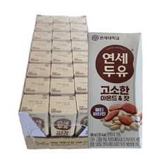 연세두유 고소한 아몬드 & 잣, 190ml, 24개