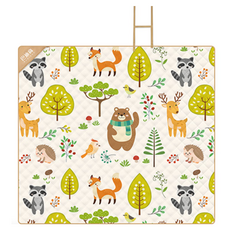 StarR NATURE 알루미늄 피크닉 매트 6mm, 동물 카니발