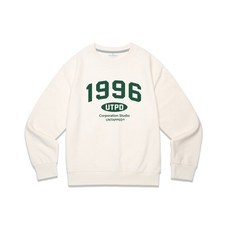 UNTAPPED STUDIO 1996 아치 펀칭 소프트 테리 맨투맨 티셔츠 아이보리 275881