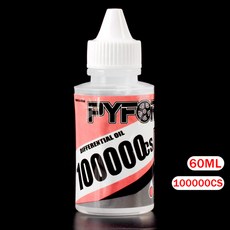 PYFORE 고농도 기어 차동 오일 100000CS 200000CS 300000CS 500000CS 60ml RC 모델 자동차 버기 트럭용, [02] 100000CS