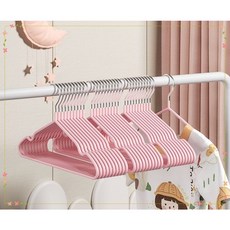 미끄럼방지 티셔츠 니트 논슬립옷걸이 중형 35cm 초등 ~ 중학교, 20개, 팽크