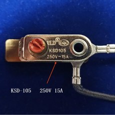 Midea 전기 압력솥 스위치 플러그인 케이블 포함 범용 KSD101 15A 250V 온도조절기 1 개, 1개