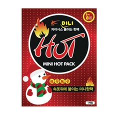 자이시스 붙이는 미니핫팩 100매, 100개