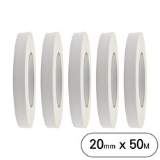 아트위브 대용량 종이 마스킹 테이프 아이보리 20mm (50M), 5개