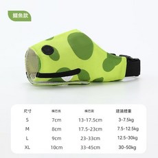 防咬 防叫 可喝水 可調節, 1個, 寵物狗嘴套-鱷魚款,L