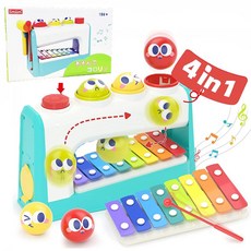 Smiim [재료 도료 국내 안전 검사 완료] 지육 완구 아카 찬 장난감 해머 토이, 1개