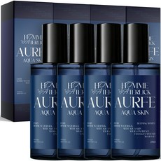 [판테놀함유 남자스킨] 3+1 아우페 옴므 아쿠아 스킨 토너 남성 남자 대용량 수분 보습, 200ml, 4개