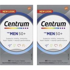 Centrum 善存 50歲以上男性適用綜合維他命膜衣錠, 2罐, 90顆