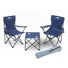 연필트리 이지 접이식 체어 아웃도어 캠핑의자 체어, 1개, 이지 체어 2개+테이블(네이비)