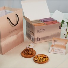 쇼핑백포함 견과류 선물세트 정과 4종 호두정과 피칸정과 건강간식 선생님 교수님 부모님, 1세트