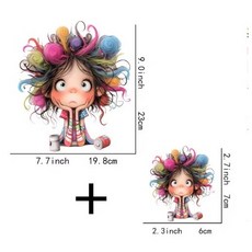 다리미 옷 데코 스티커 의류 열 전사지 프린트 개구장이소녀(5종옵션), 개구장이G4091, 1개