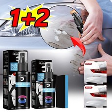 1+2 카페인트 스크래치 제거 스프레이 30ml*3 컴파운드 + 전용스펀지 흠집 제거때 제거폴리싱, 2개, 30ml