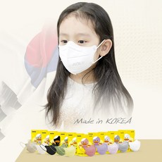 아이조아 국내생산 새부리형 데일리 마스크 어린이용 KF94, 흰색, 1개, 5매입