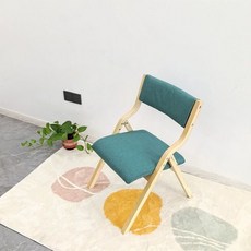 가정용 고급 접이식 인테리어, 1인용, 월넛 그린