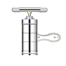 手持壓麵機 多功能壓麵器 家用手動小型壓麵機 大麵桶河撈機 手擰麵條機 擠麵條莜麵窩, 1個, 小餄餎【只能普通壓面】