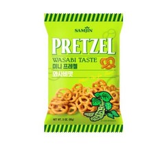 삼진씨엔에프 미니프레첼 와사비맛, 85g, 20개