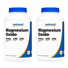 뉴트리코스트 마그네슘 옥사이드 375mg 240캡슐 2병, 240정, 2개, 240정