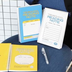 온지니엘 독서기록장 50권 독서기록노트, 옐로우