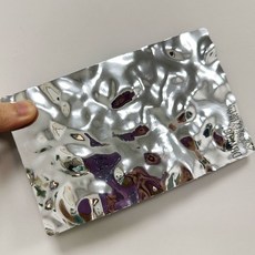 시공 잔물결 판넬 무늬 워터웨이브 보드 실버 스텐, A. 은색 대형 물결무늬 접착 스티커 매우 두, B., C. 20cmx30cm, 실버 대형