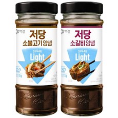 백설 저당양념 (소불고기+소갈비), 1세트, 970g