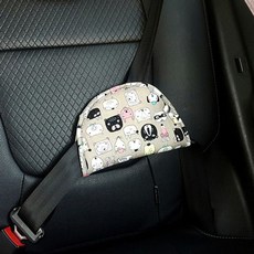 보호대 쿠션 안전벨트 메모리폼 커버 가드, 베이지, 1개
