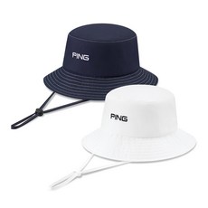 핑 스티치 버킷햇, FREE SIZE 약59cm, 1개, 네이비