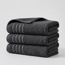 융풍 호텔수건 도톰한 프리미엄 100% 코튼 고흡수 부드러운 수건, 3개, 차콜그레이