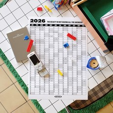 BFMA 2026 캘린더 A3 포스터 (실버블랙), 1개, 실버블랙