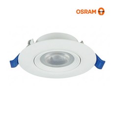 오스람 LED 다운라이트 3인치 7W 집중형 스팟 일체형 플리커프리, 1개, 전구색 3000K (주황빛)