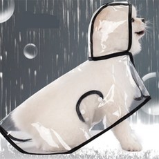 신라Pick 소형견 강아지 우비 레인코트 스피츠옷, M
