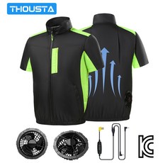 THOUSTA USB 선풍기 냉각 아이스 쿨조끼 에어컨 작업복