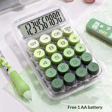 투명한 대형 화면 버튼 계산기 설계됨 학생들을 위해 특별히 휴대용 고급스러운 디자인의, Green
