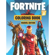 Fortnite Coloring book chapter 2 (Marvel Edition): 50 illustrations featuring Fortnite Chapter 2 Mar... Paperback, Independently Published