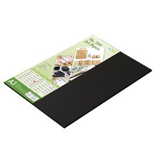 더조이 아트 블랙 두꺼운 배경지 공작지 250g A3 블랙 8매 흑지 검정 도화지