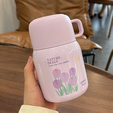 森林優選 500ml 不銹鋼316 保溫飯盒 燉燒杯, 紫色, 1個