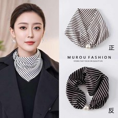 MUROU FASHION 磁吸扣護頸小圍巾 絲巾
